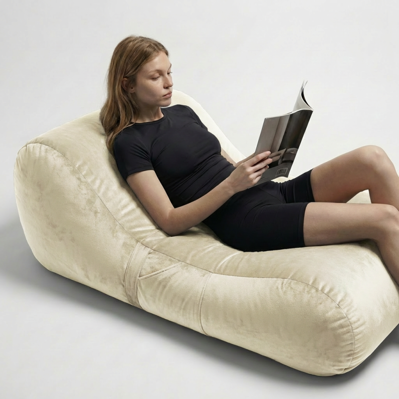 Крісло-лежак Chill S Velour 01 French Vanilly