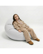 Крісло-мішок Leaf S Oxford Білий