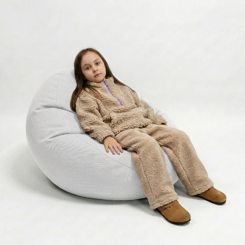 Крісло-мішок Leaf S Oxford Білий