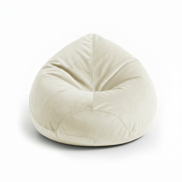 Крісло-мішок Leaf M Velour 01 French Vanilly