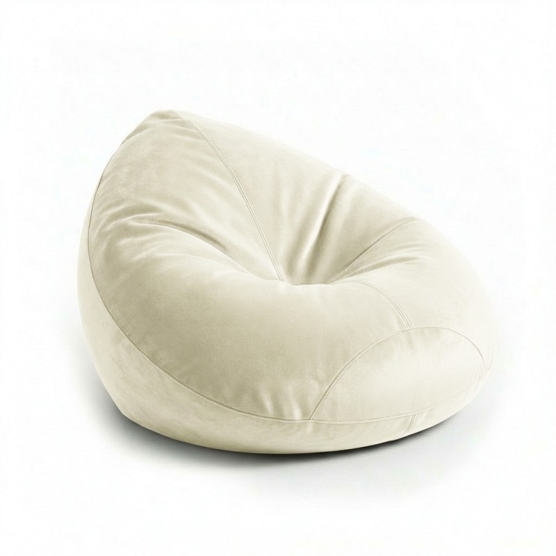 Крісло-мішок Leaf L Velour 01 French Vanilly